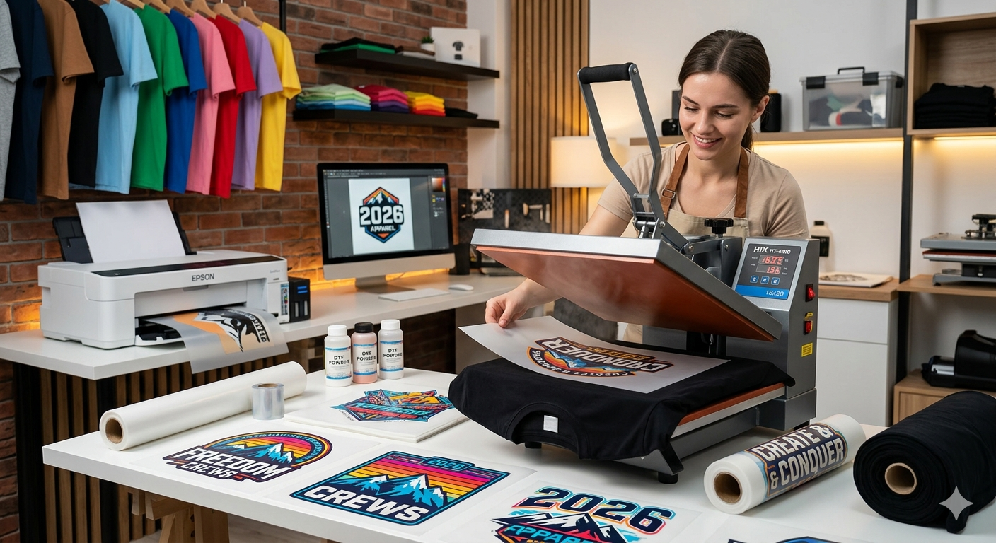 How to Start a Custom T-Shirt Business with DTF Transfers in 2026